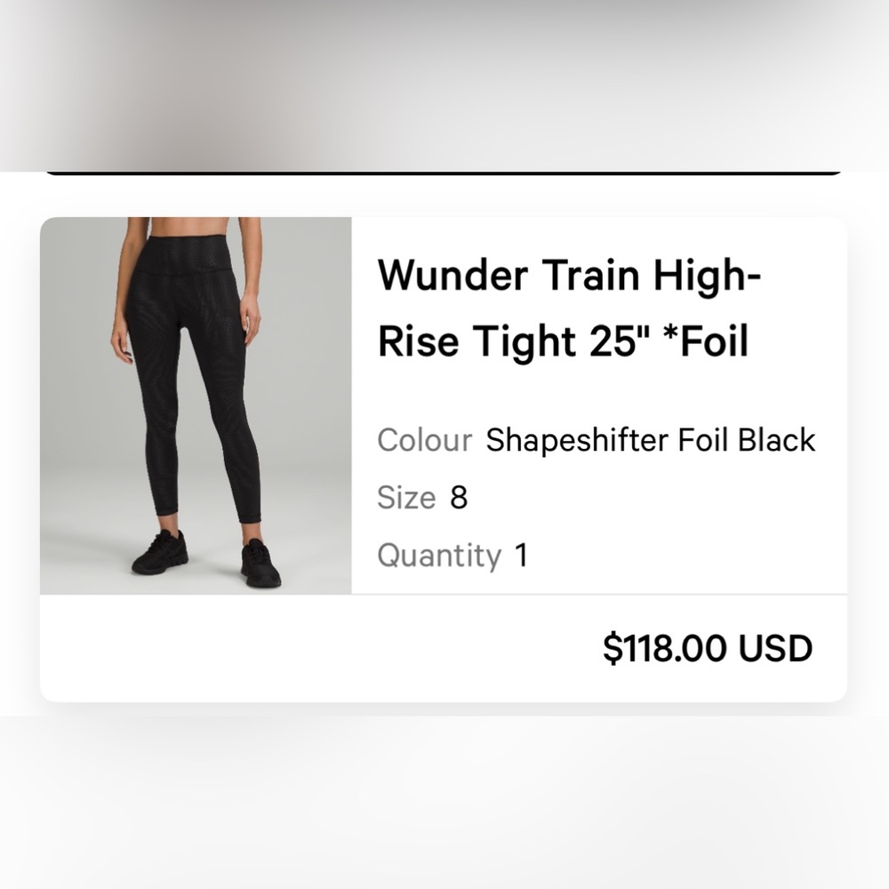 Lululemon Wunder Train leggings